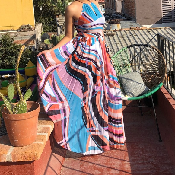 Bar III Multi Color Maxi Dress - Picture 2 of 3